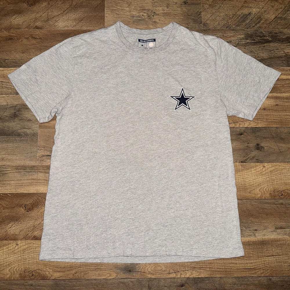 Dallas Cowboys By Lauren James Short Sleeve T Shirt Gray Size M